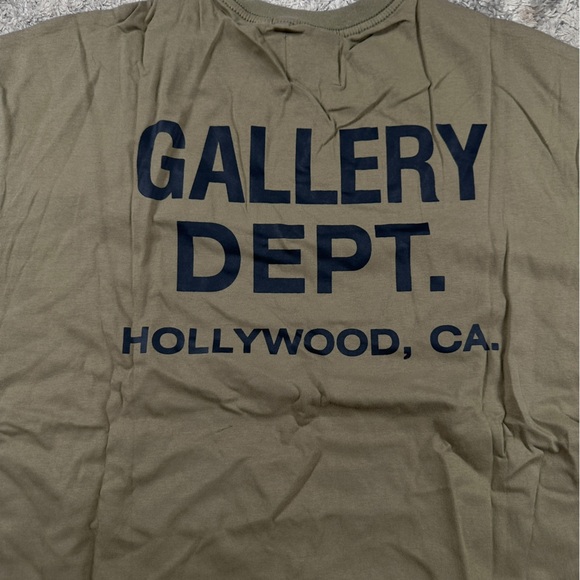 Gallery Dept. | Hollywood CA Logo Green Shirt - Picture 2 of 3